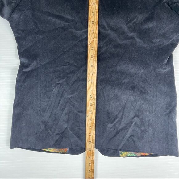 Haight & Ashbury Holland Blazer Sport Coat Corduroy Navy Pyschedelic Men's 42R - Picture 9 of 11